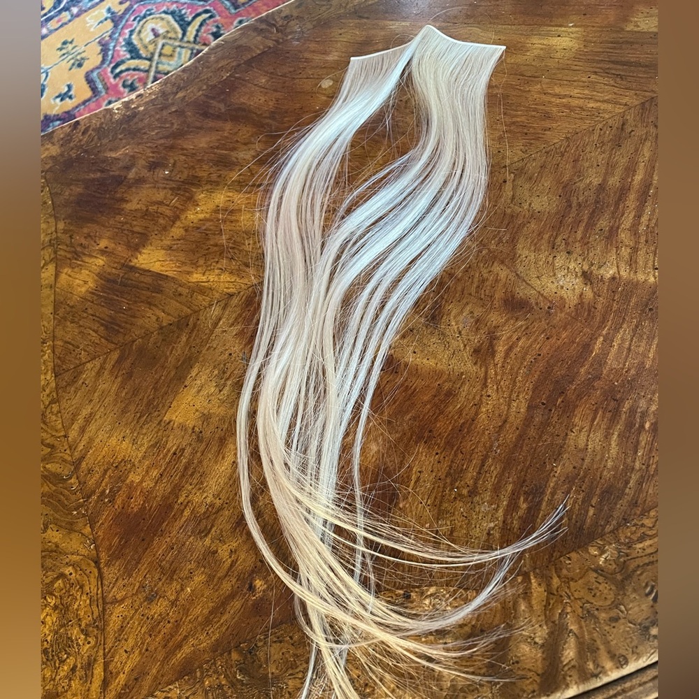 Blonde real human Hair Extensions - Natural Light Blonde - Picture 4 of 5
